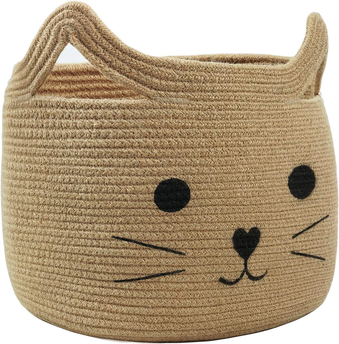 ☆LBY® ute Cotton Basket, Handcrafted Woven Storage Planter Basket for Home Decor